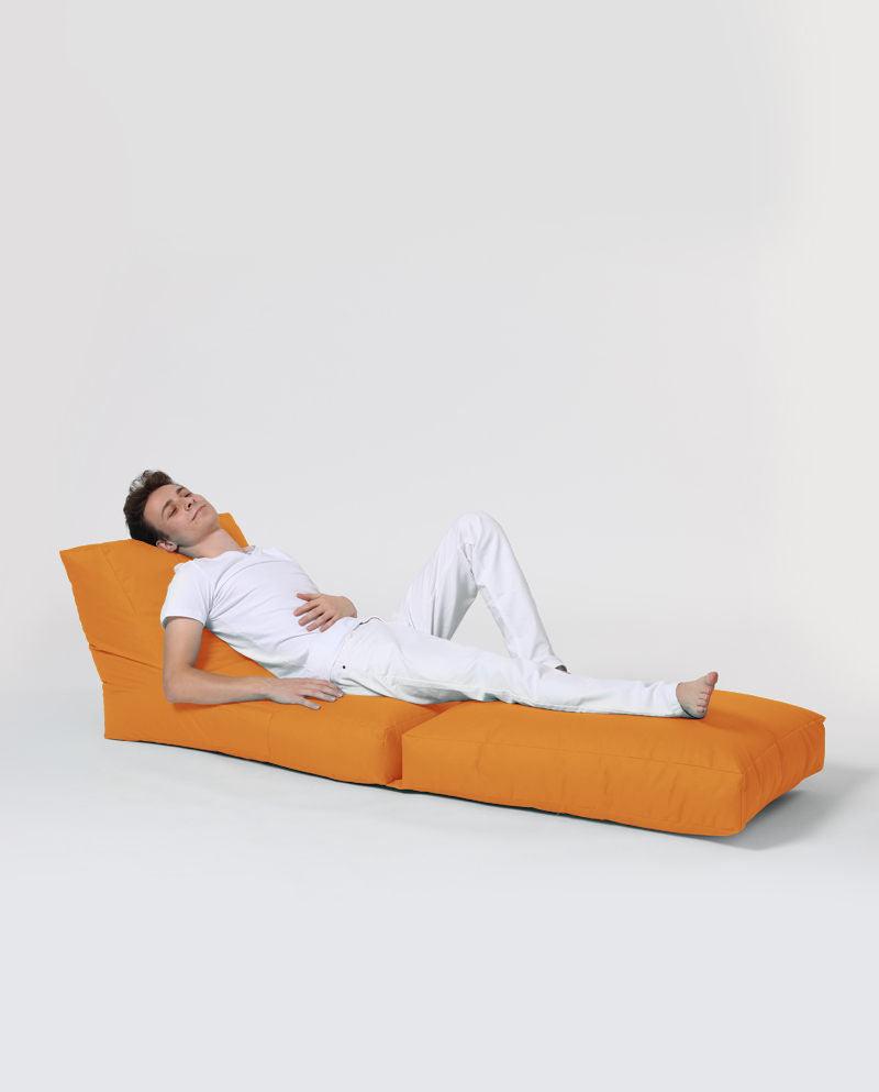 Fotoliu Puf Extensibil, Garden Bean Bag Large, 55 x 40 x 40 cm - portocale