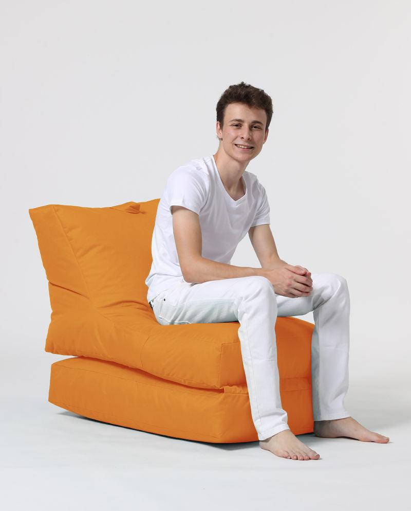 Fotoliu Puf Extensibil, Garden Bean Bag Large, 55 x 40 x 40 cm - portocale