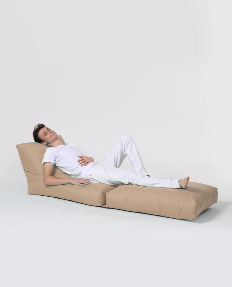 Fotoliu Puf Extensibil, Garden Bean Bag Large, 55 x 40 x 40 cm - Maro