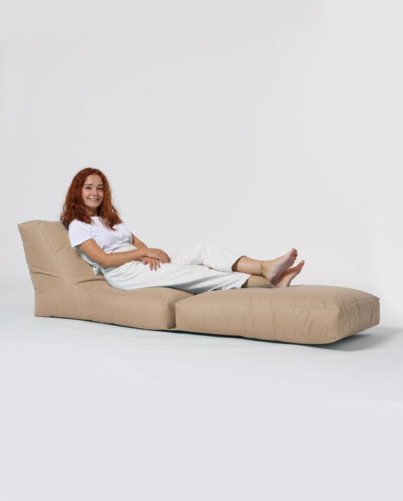Fotoliu Puf Extensibil, Garden Bean Bag Large, 55 x 40 x 40 cm - Maro