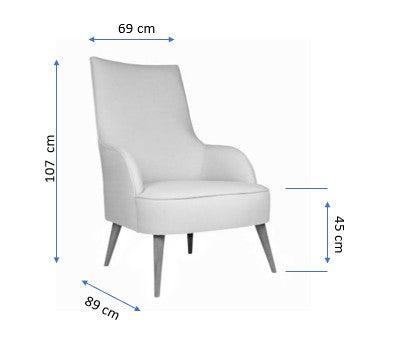 Fotoliu, Saxa Blue, 89x107x69 cm