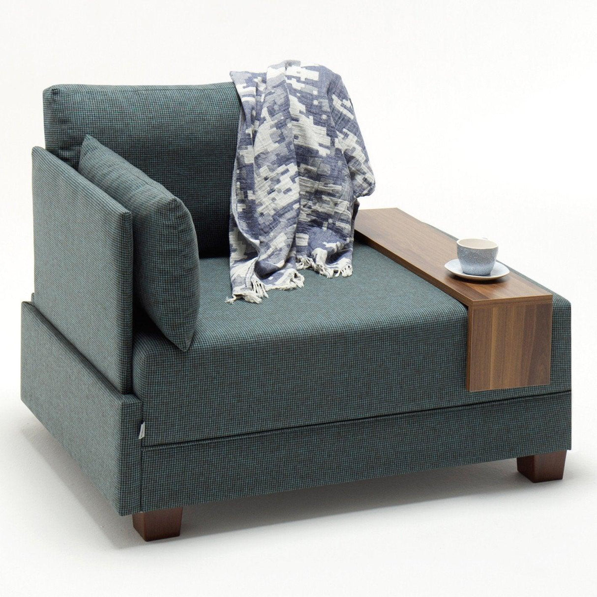 Fotoliu Stanga Liones, Turcoaz, 100 x 80 x 75 cm