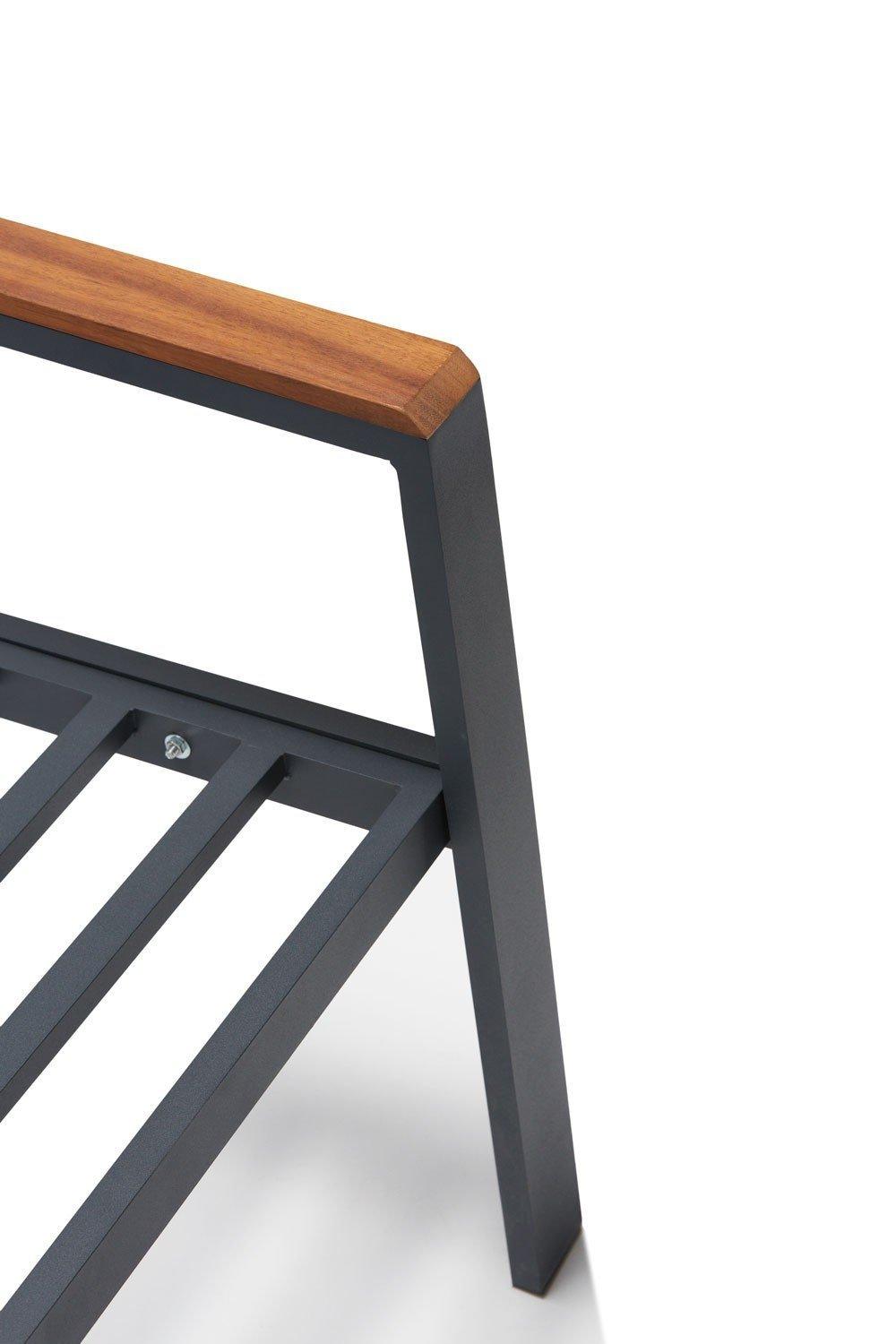 Garden Lounge Set Defne, Alb/Negru