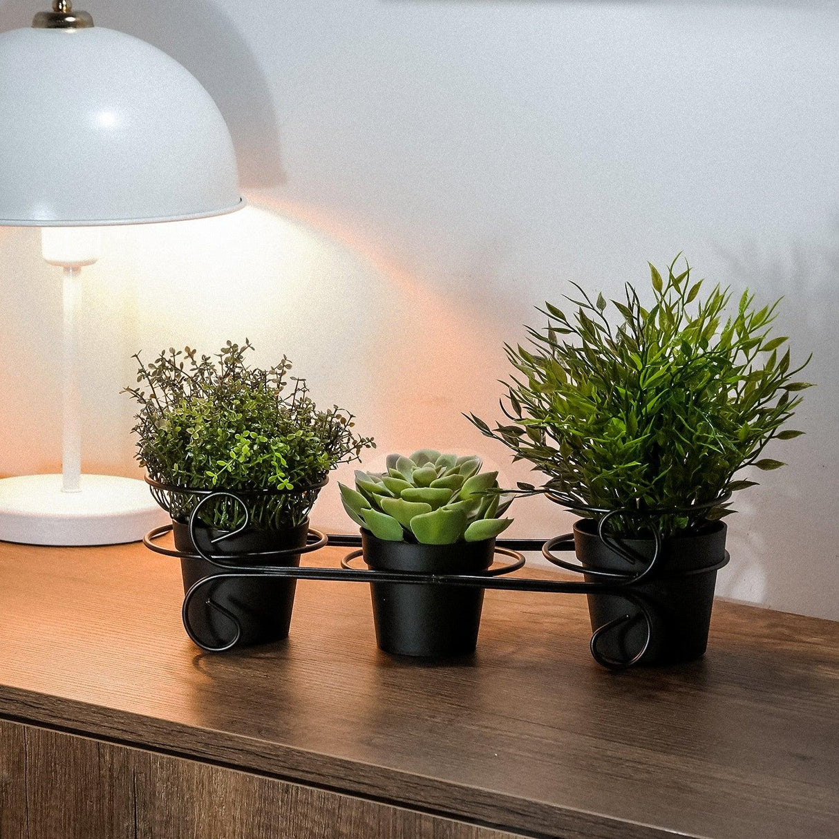 Jardiniere, Negru, 30 x 11 x 13 cm