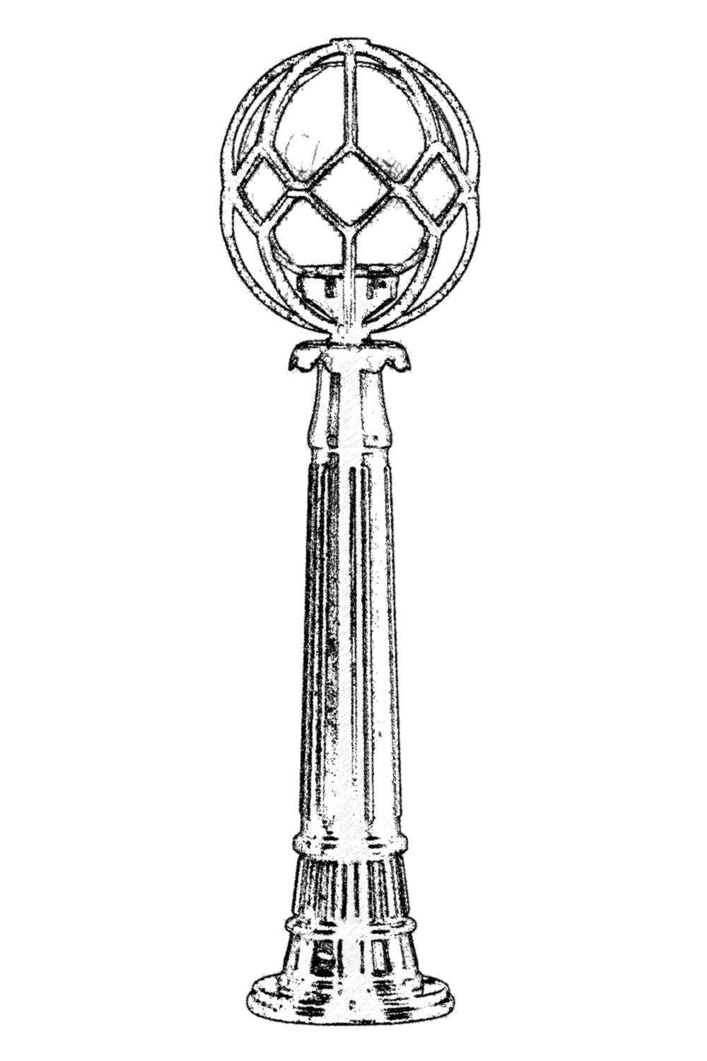 Lampă de Podea pentru exterior, Negru, 35x145x35 cm