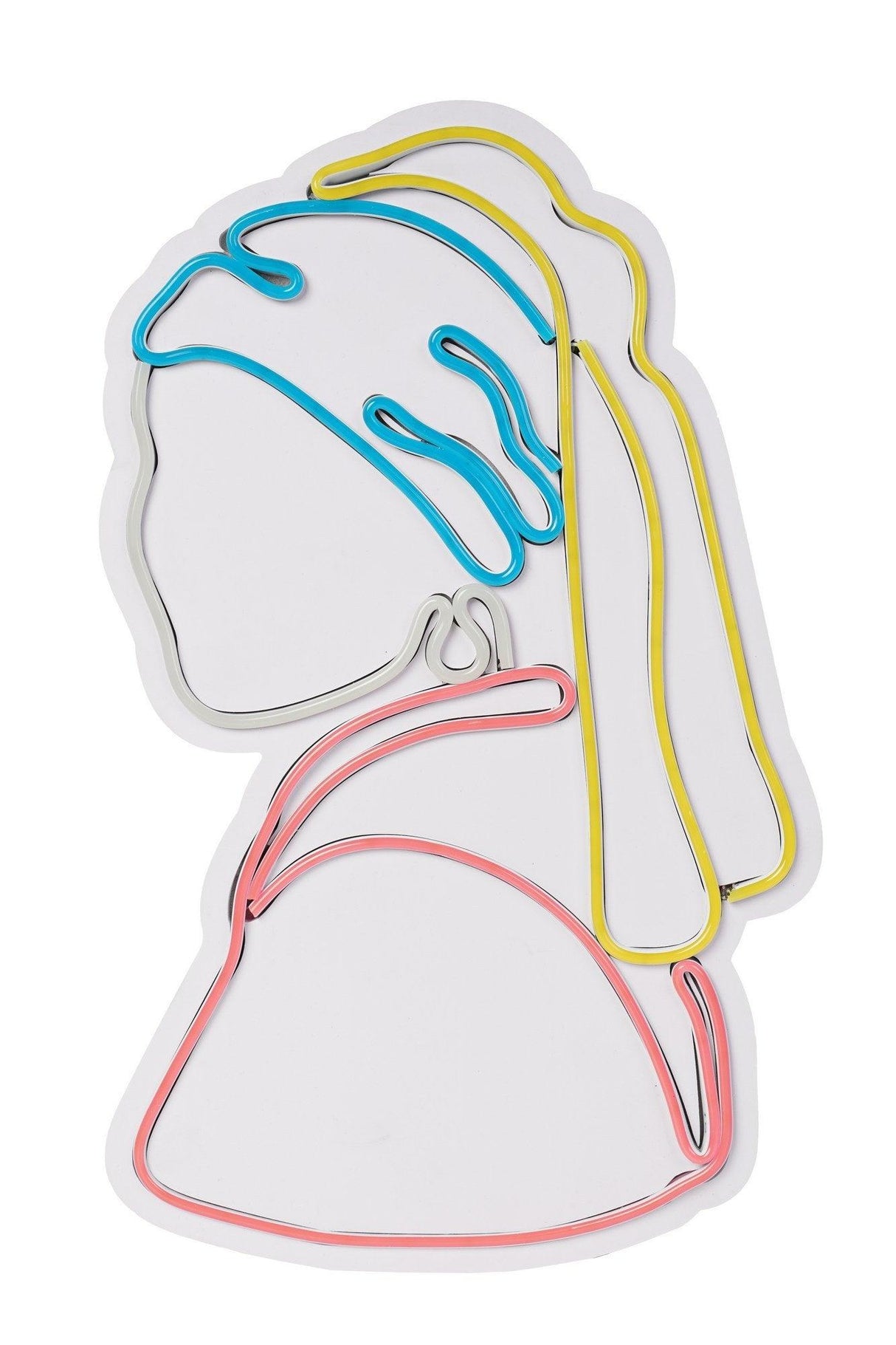 Lampa Neon Girl With A Pearl Earring Pinky, Multicolor