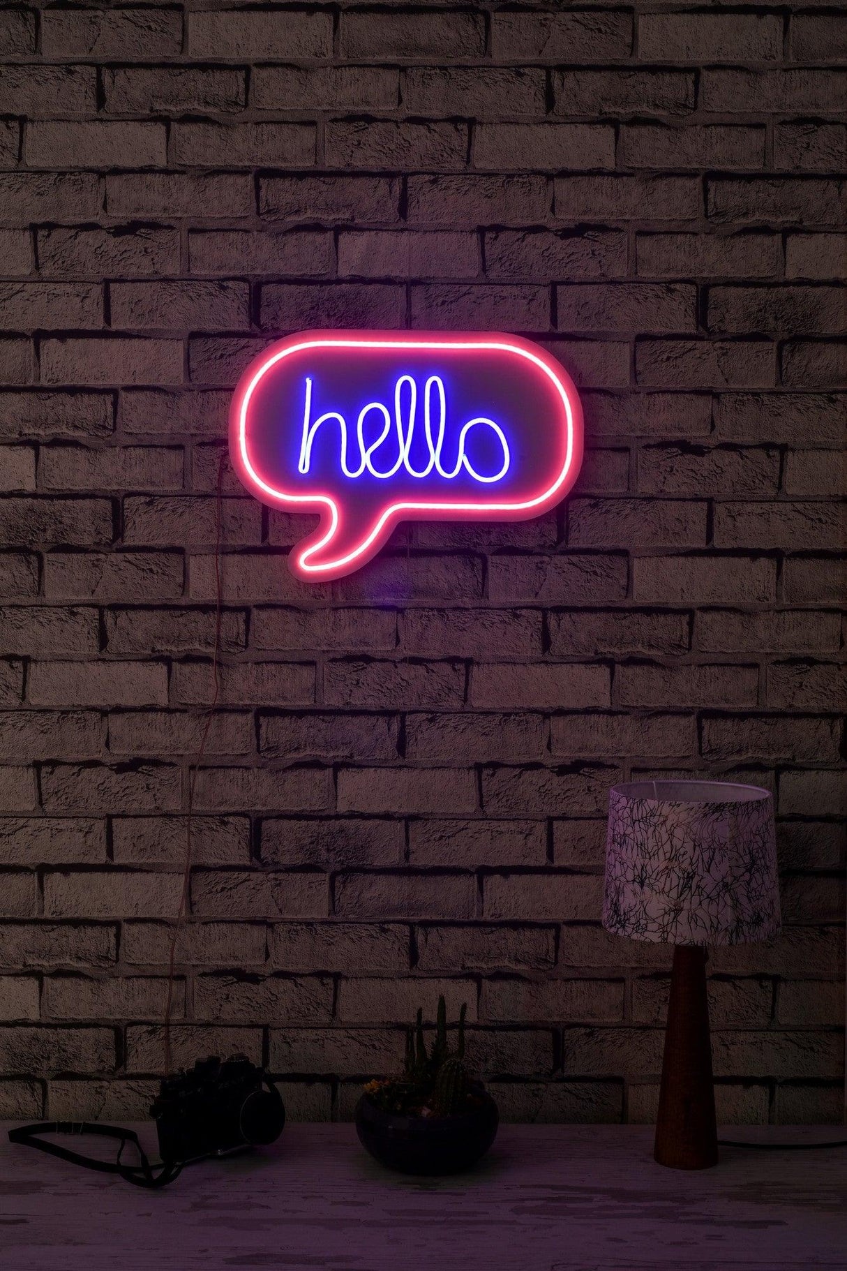 Lampa Neon Hello, Roz