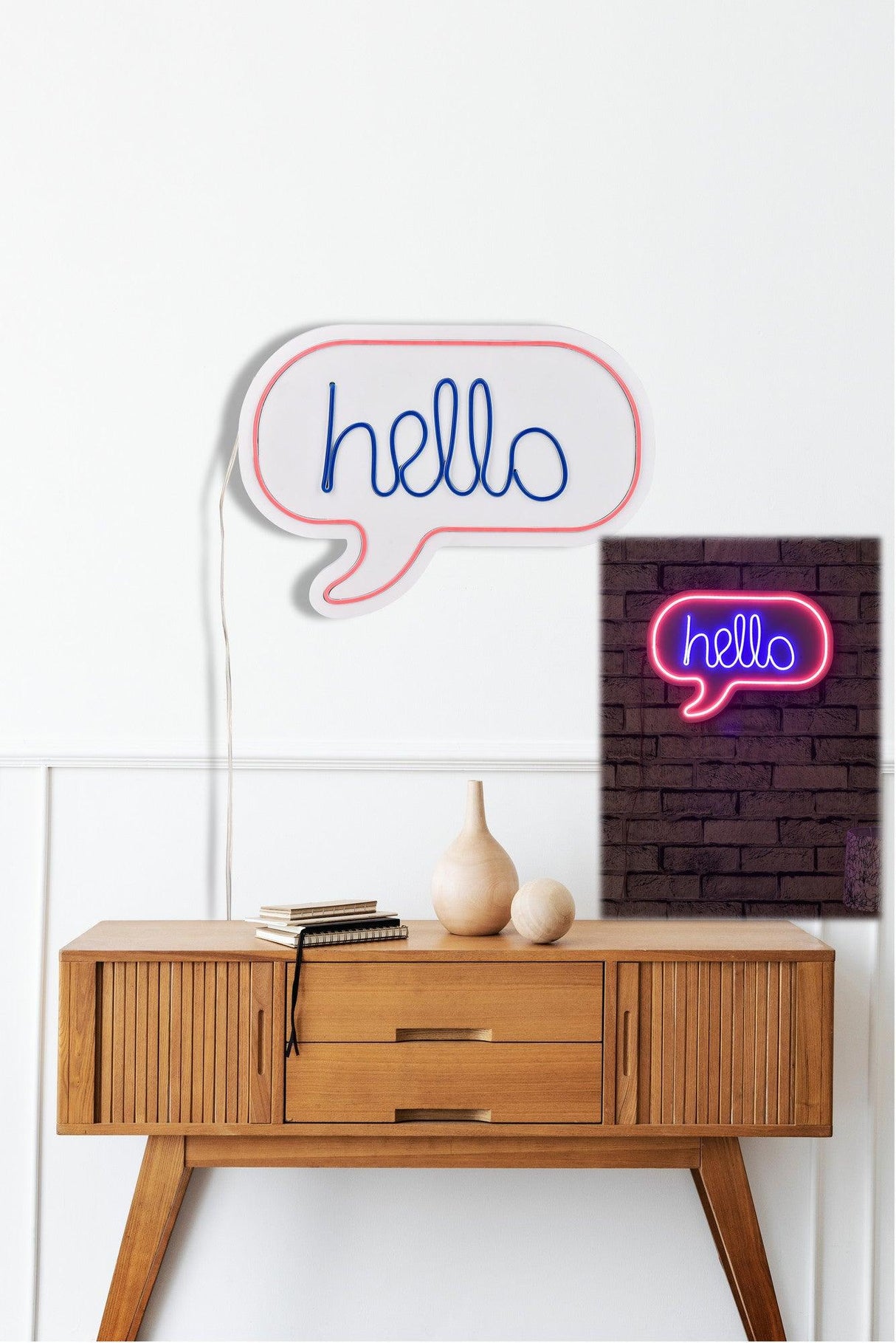 Lampa Neon Hello, Roz