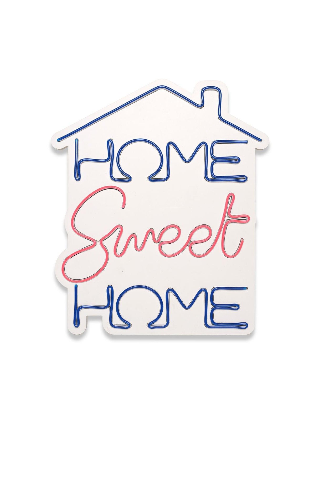 Lampa Neon Home Sweet Home, Albastru