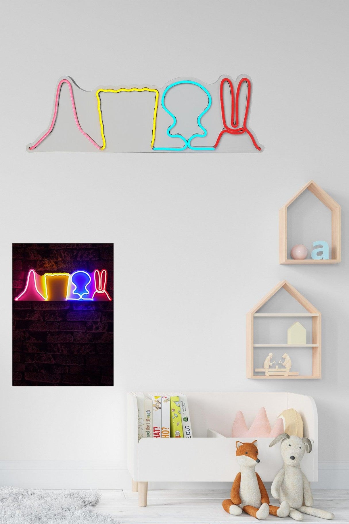 Lampa Neon Sponge Team, Multicolor