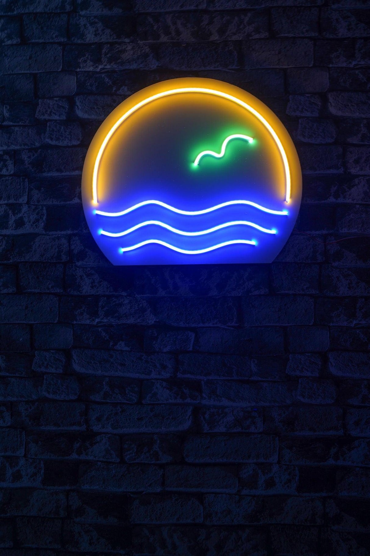 Lampa Neon Stevens, Albastru