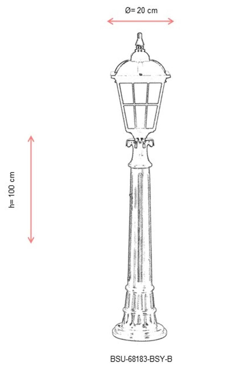 Lampa Pentru Exterior Torchpad, Negru, 20X3X100 Cm