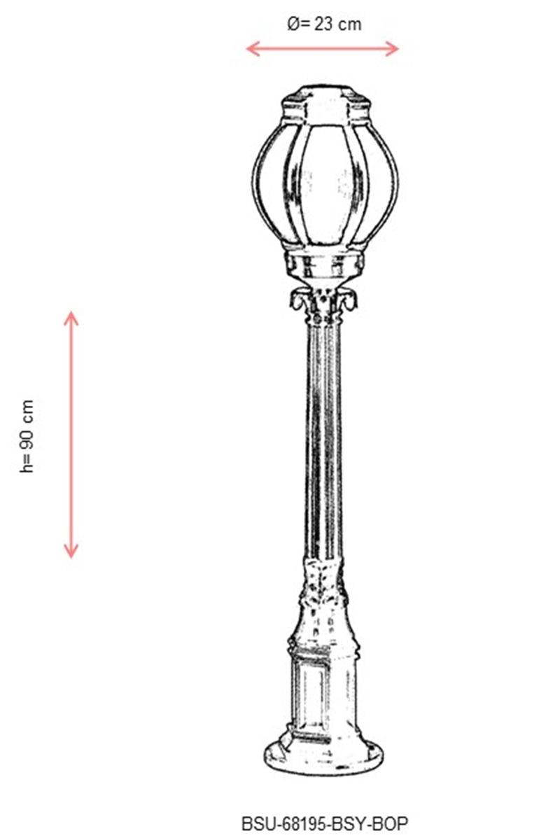 Lampa Pentru Exterior Waxshack, Negru, 23X2X90 Cm