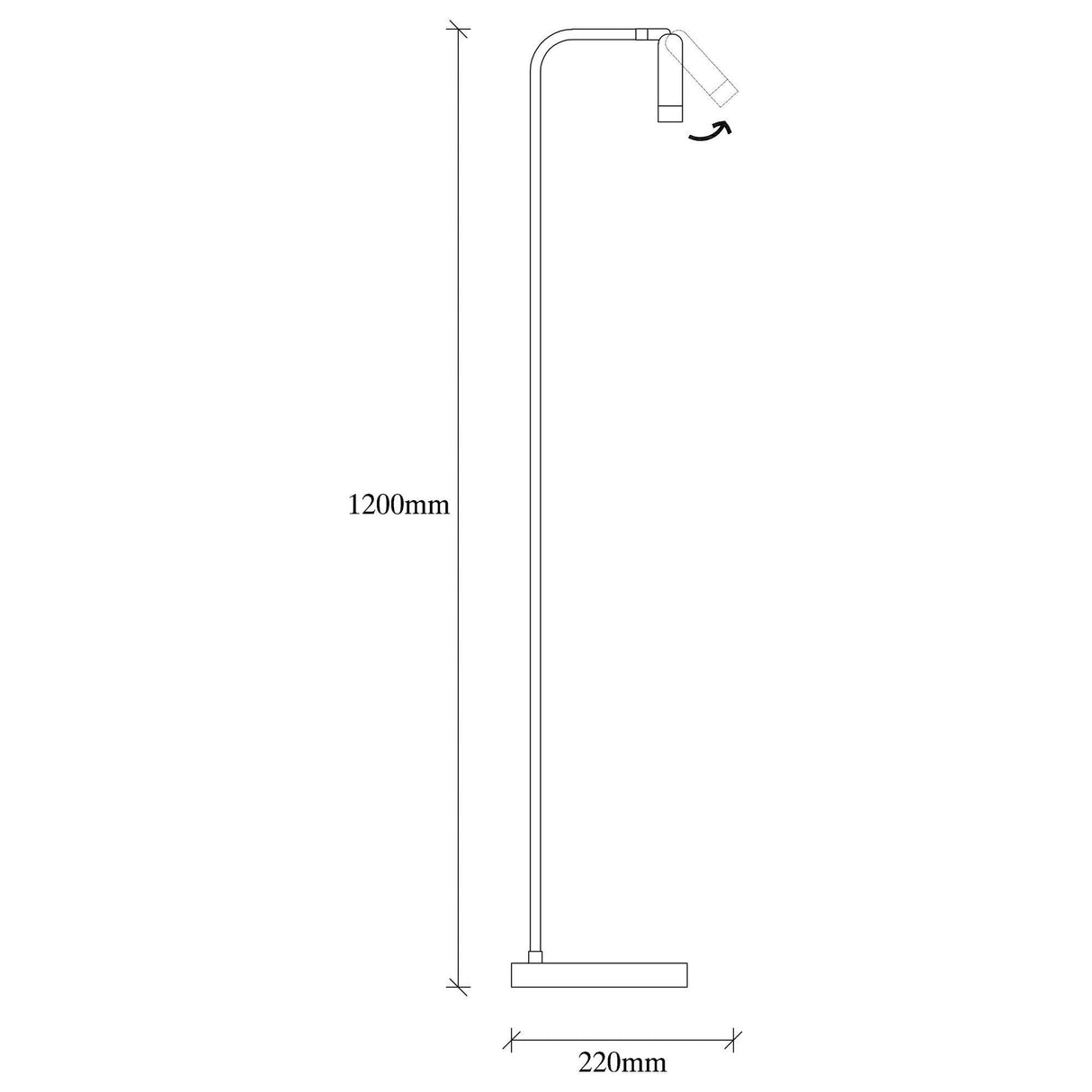 Lampadar Fenny, Negru