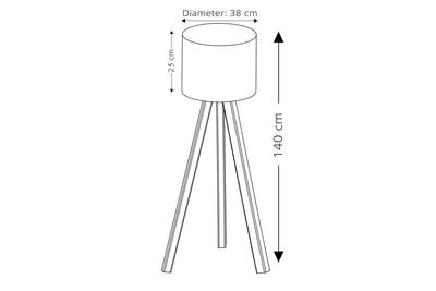 Lampadar Harper, Ecru