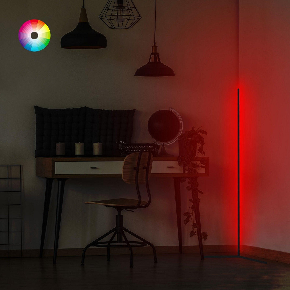 Lampadar Volta, Multicolor, 30 cm