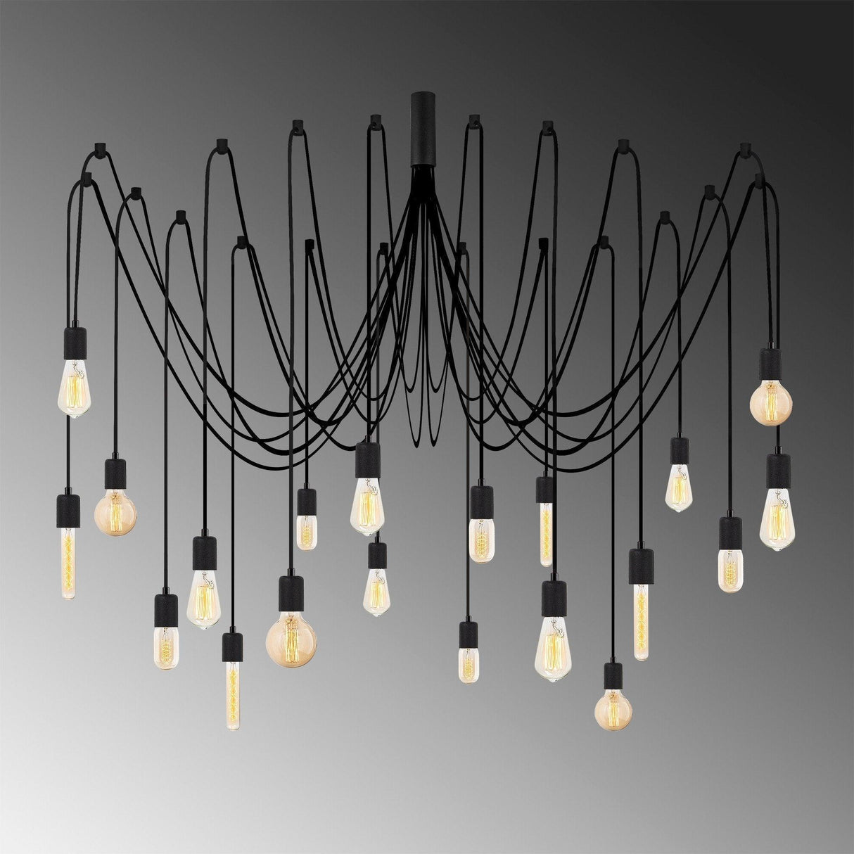 Lustra Candelabrix, Negru
