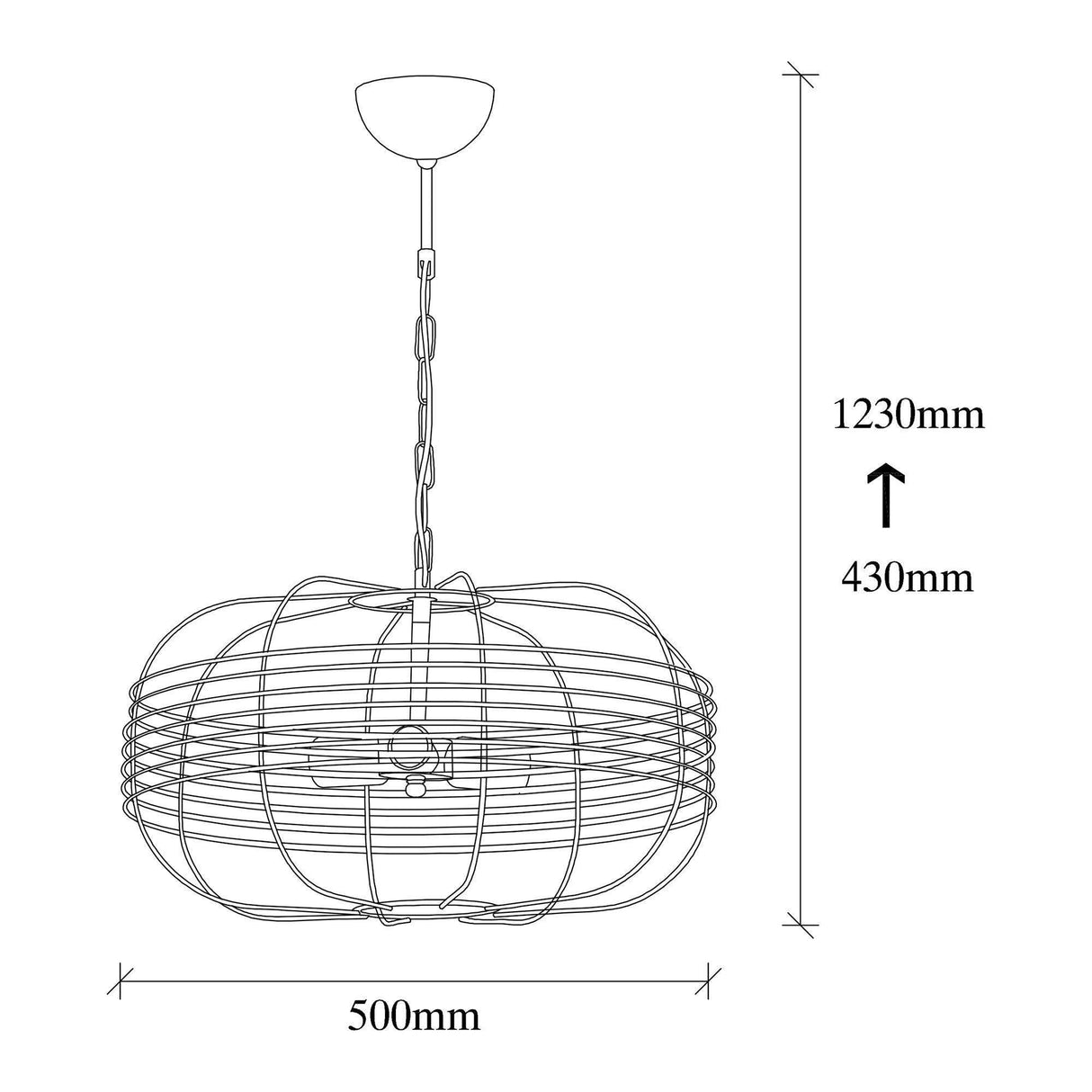 Lustra Ceilen, Negru