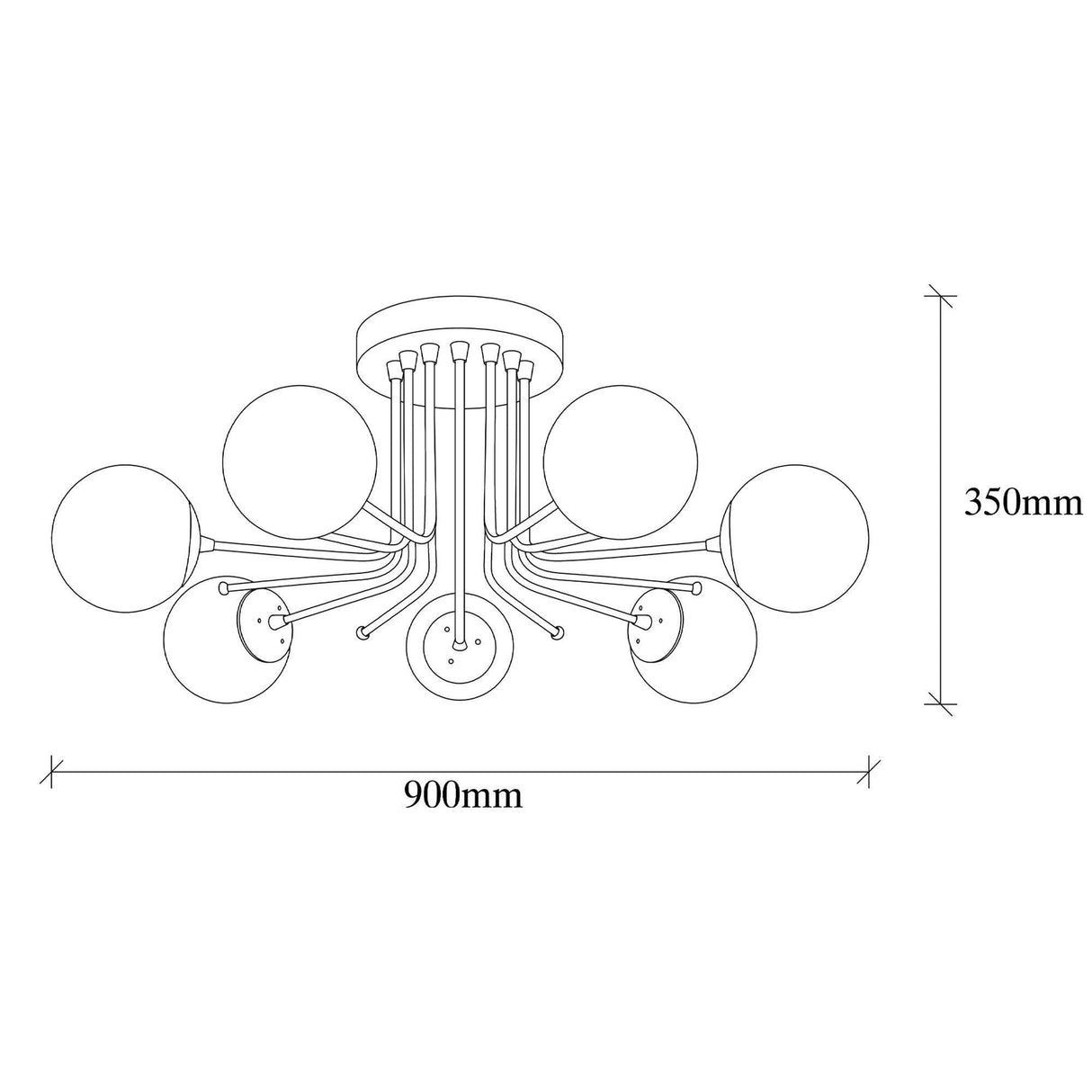 Lustra Chicfram, Auriu