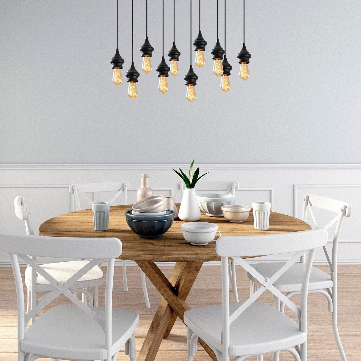 Lustra Exolamp, Negru