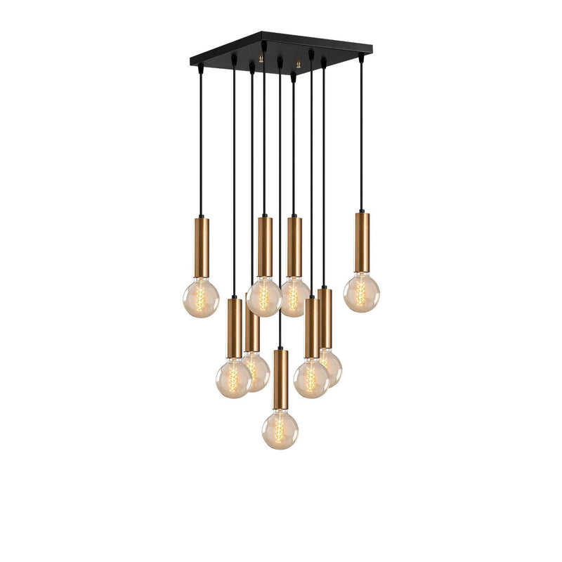 Lustra Lumie, Auriu/Negru