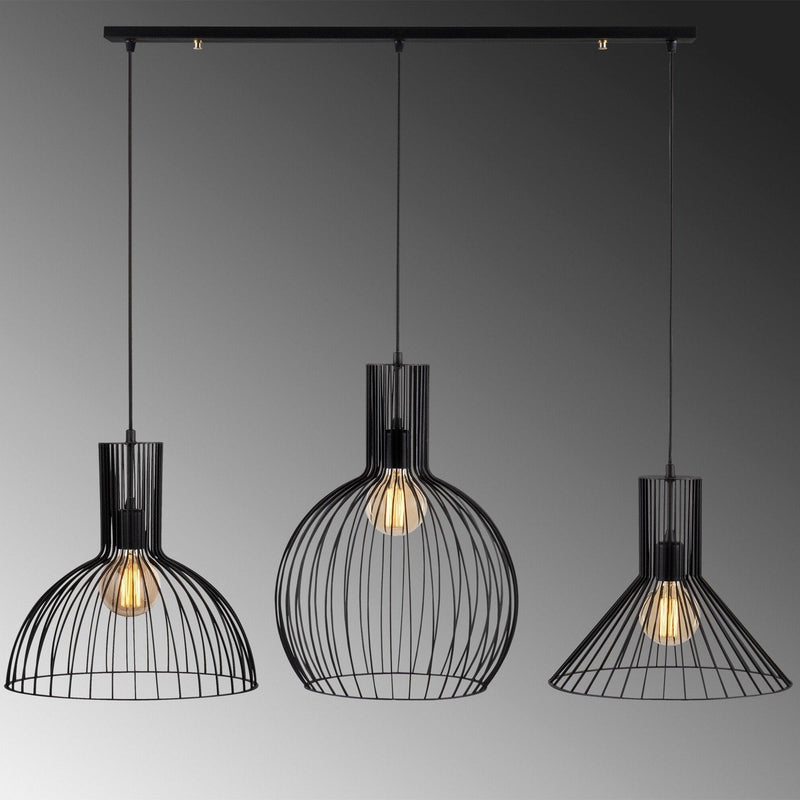 Lustra Luminar 68, Negru