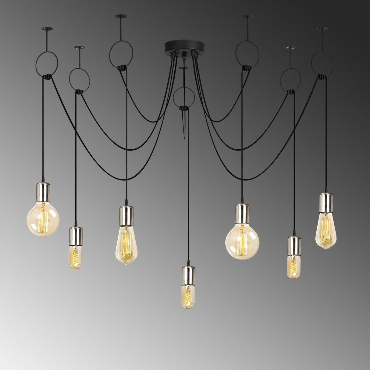 Lustra Luminoxa 01, Negru