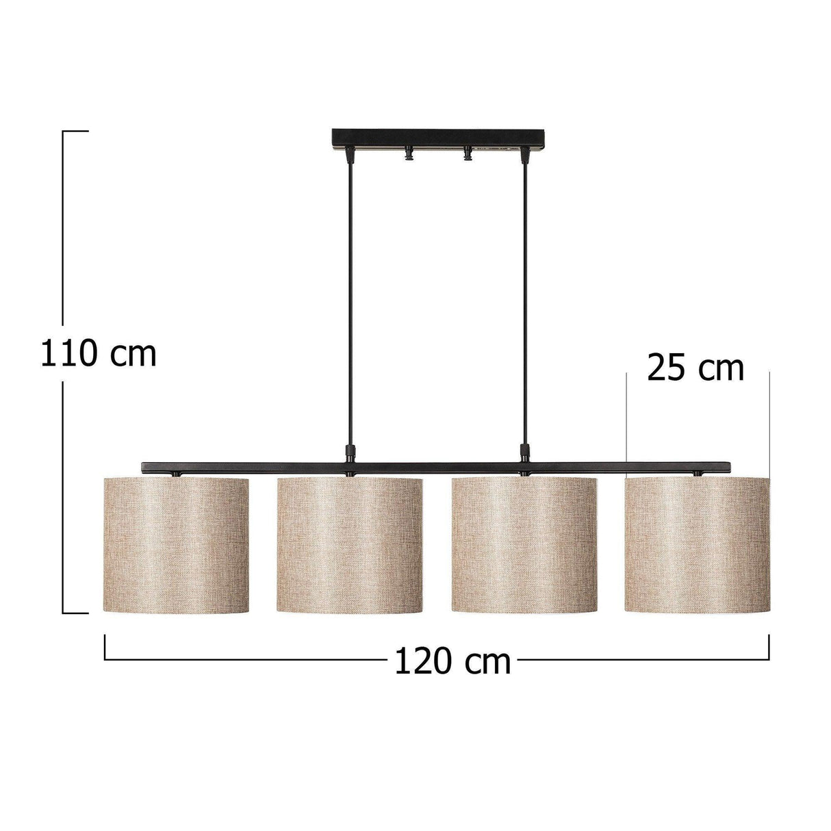 Lustra Luxxet, Negru/Crem