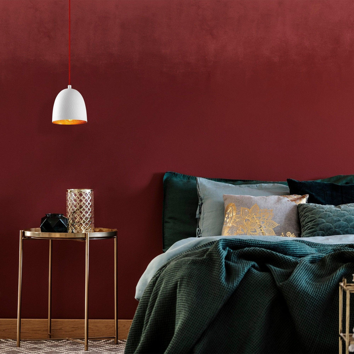 Lustra Sunspire, Alb/Roșu