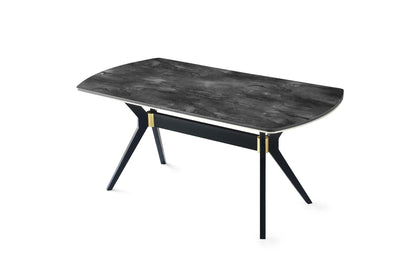 Masa Bucatarie Efor, Negru, 140x75x80 cm