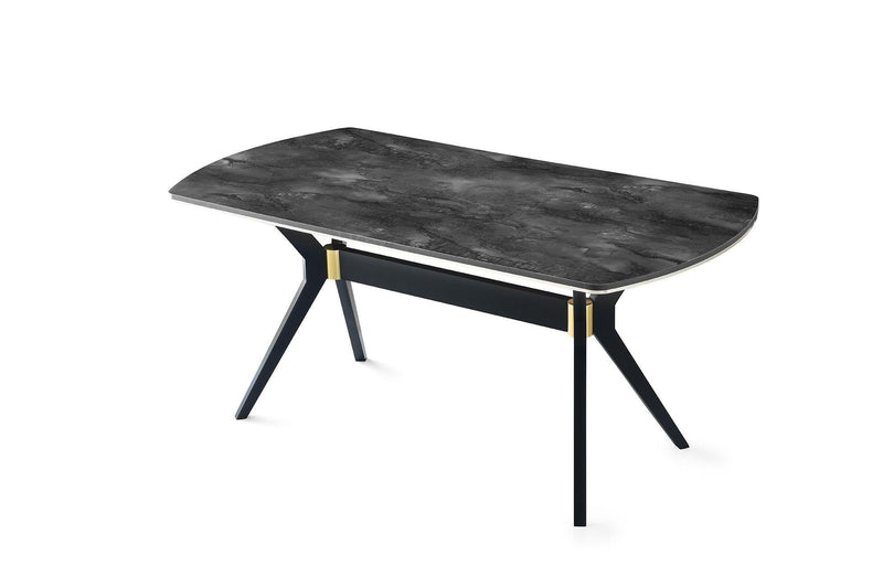 Masa Bucatarie Efor, Negru, 140x75x80 cm
