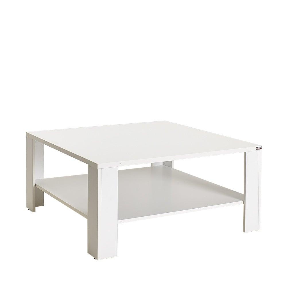 Masuta Cafea Adore New Jersey cu Raft, 90x42x90 cm - Alb