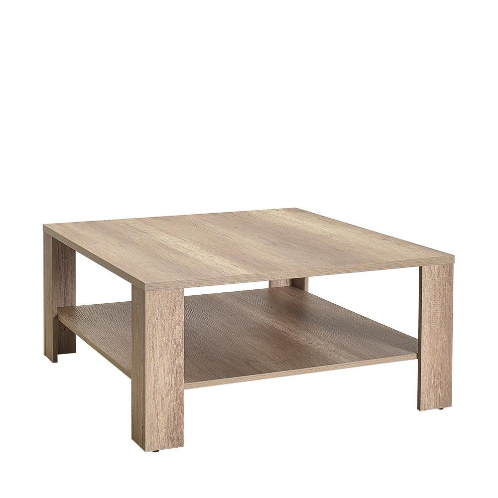 Masuta Cafea Adore New Jersey cu Raft, 90x42x90 cm - Stejar