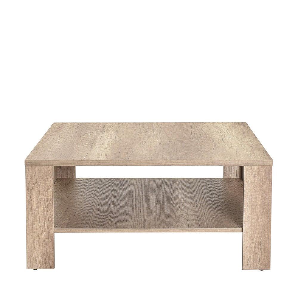 Masuta Cafea Adore New Jersey cu Raft, 90x42x90 cm - Natur