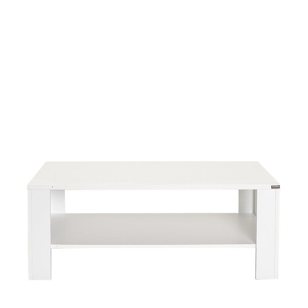 Masuta Cafea Rectangular Adore Living, Alb, 110x42x65 cm