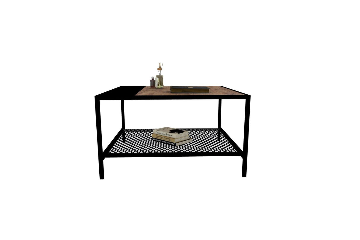 Masuta De Cafea Gomis Cadru Metal, Stejar, 80 X 45 X 80 Cm