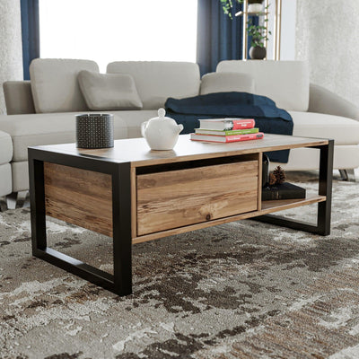 Masuta de cafea Haldizen, Stejar, 105 x 40 x 55 cm