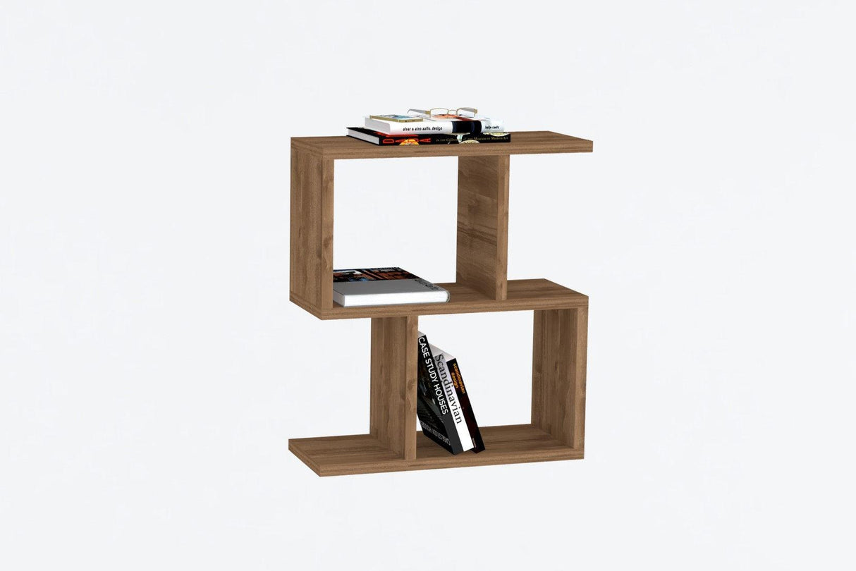 Masuta de Cafea Lateral Bombon, Nuc, 45 x 51 x 17 cm