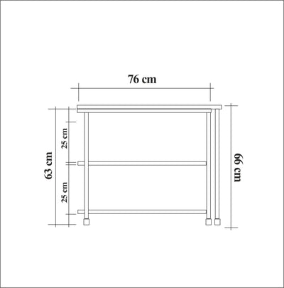 Masuta de cafea Melin cu roti, Negru Stejar , 70 x 63 x 76 cm,