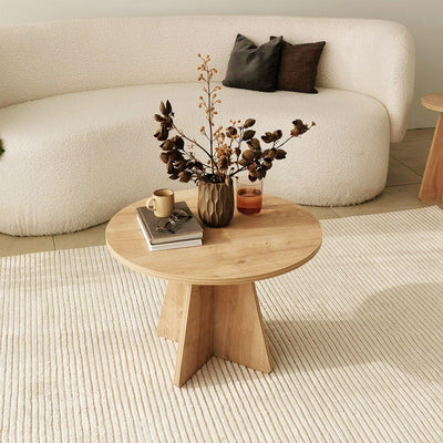 Masuta de cafea Mushroom - Living Oak, Stejar, 60 x 40 x 60 cm