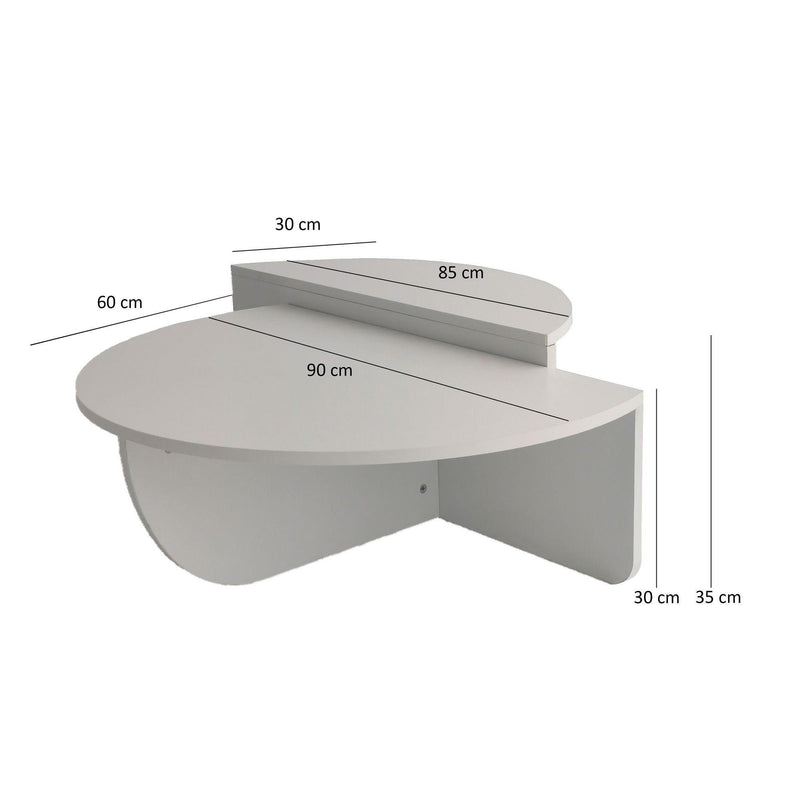 Masuta de cafea Sufragerie Podium, Stejar- Nuc, 90x60x30 cm