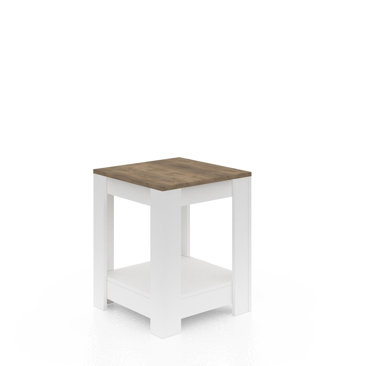 Masuta lateral Grado, Alb, 50x62x50 cm