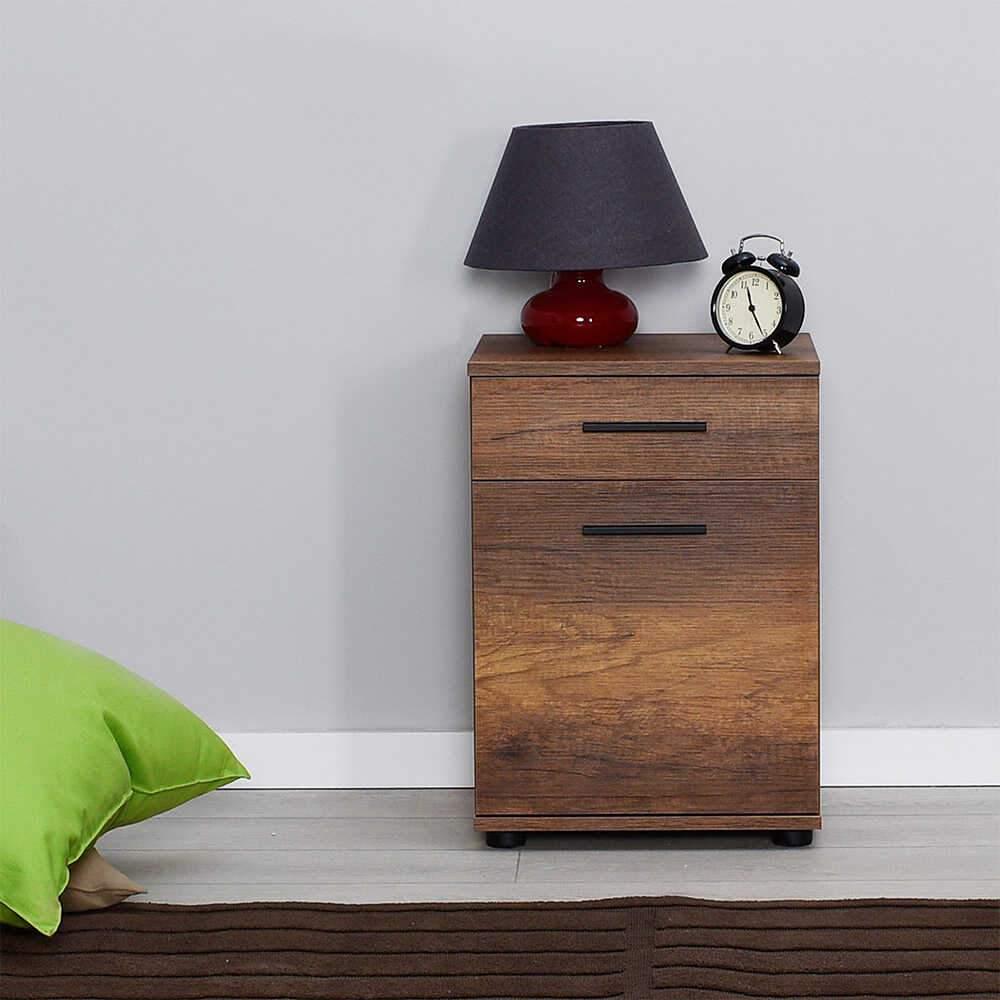 Noptiera Adore Trendline, Alb - Maro, 40x57x39 cm - Maro