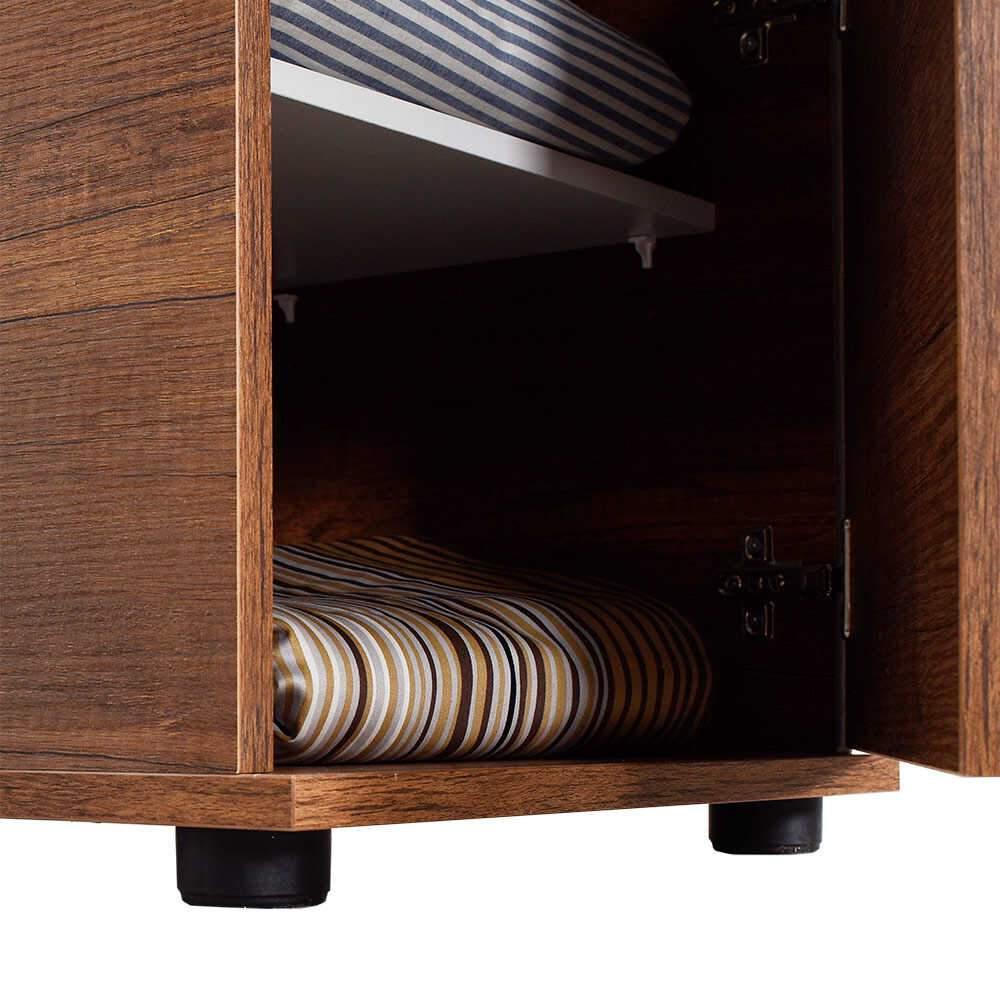 Noptiera Adore Trendline, Alb - Maro, 40x57x39 cm - Maro