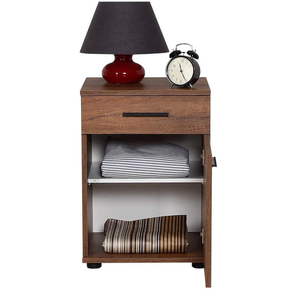 Noptiera Adore Trendline, Alb - Maro, 40x57x39 cm - Maro