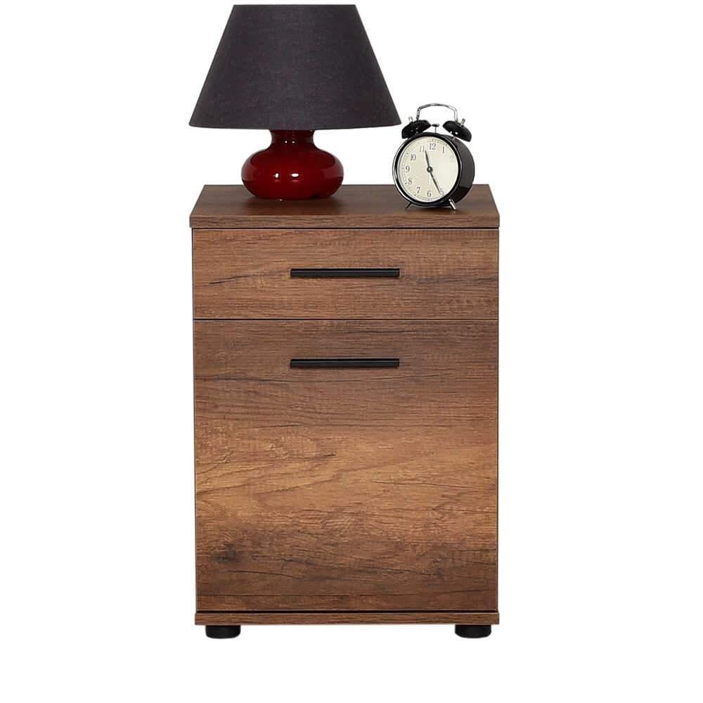 Noptiera Adore Trendline, Alb - Maro, 40x57x39 cm - Maro