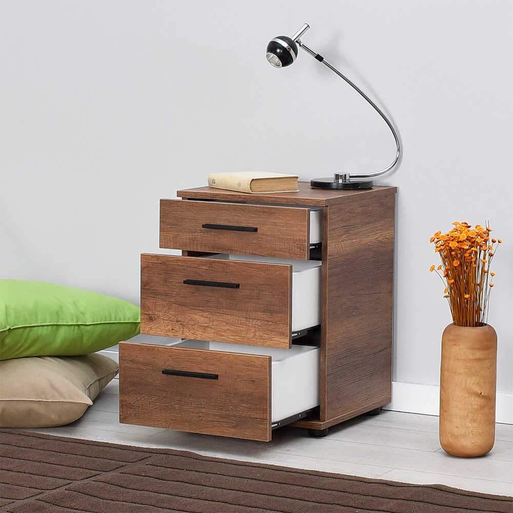 Noptiera Adore Trendline, 3 sertare, 40x57x39 cm - Nuc