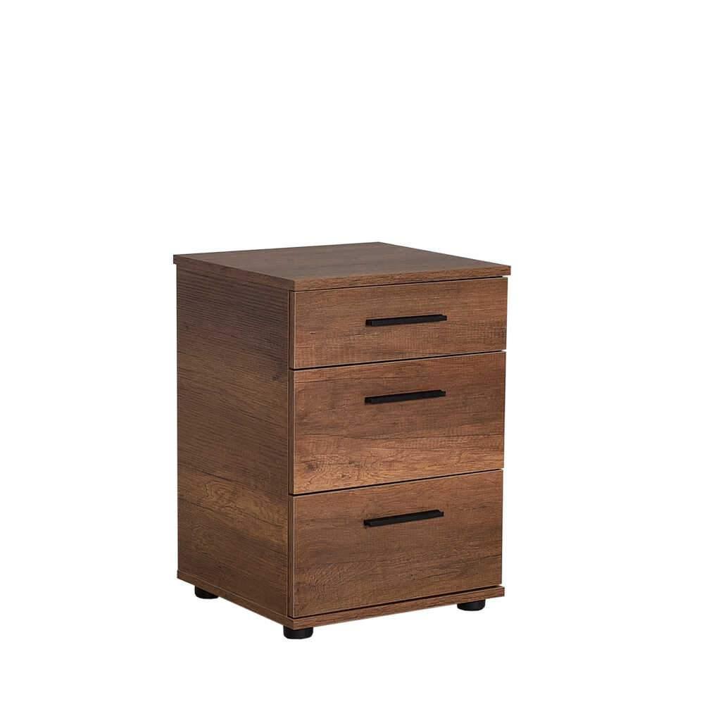 Noptiera Adore Trendline, 3 sertare, 40x57x39 cm - Maro