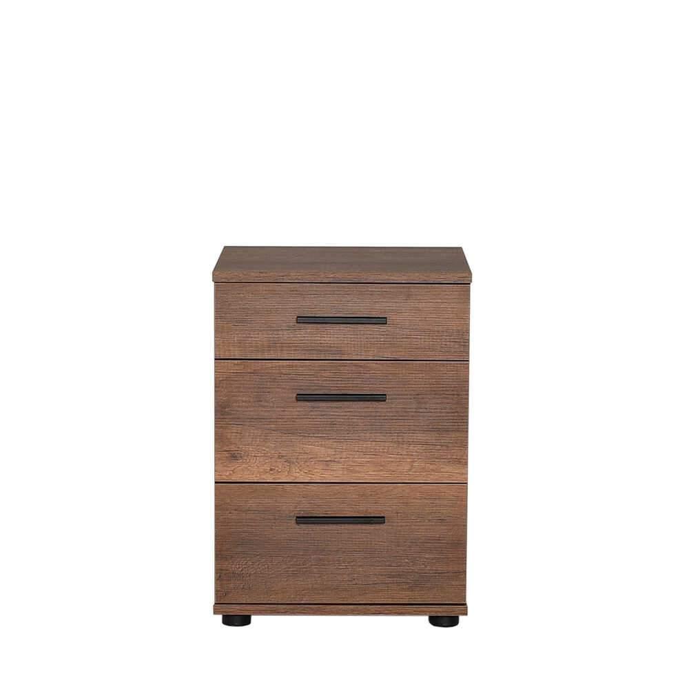 Noptiera Adore Trendline, 3 sertare, 40x57x39 cm - Maro