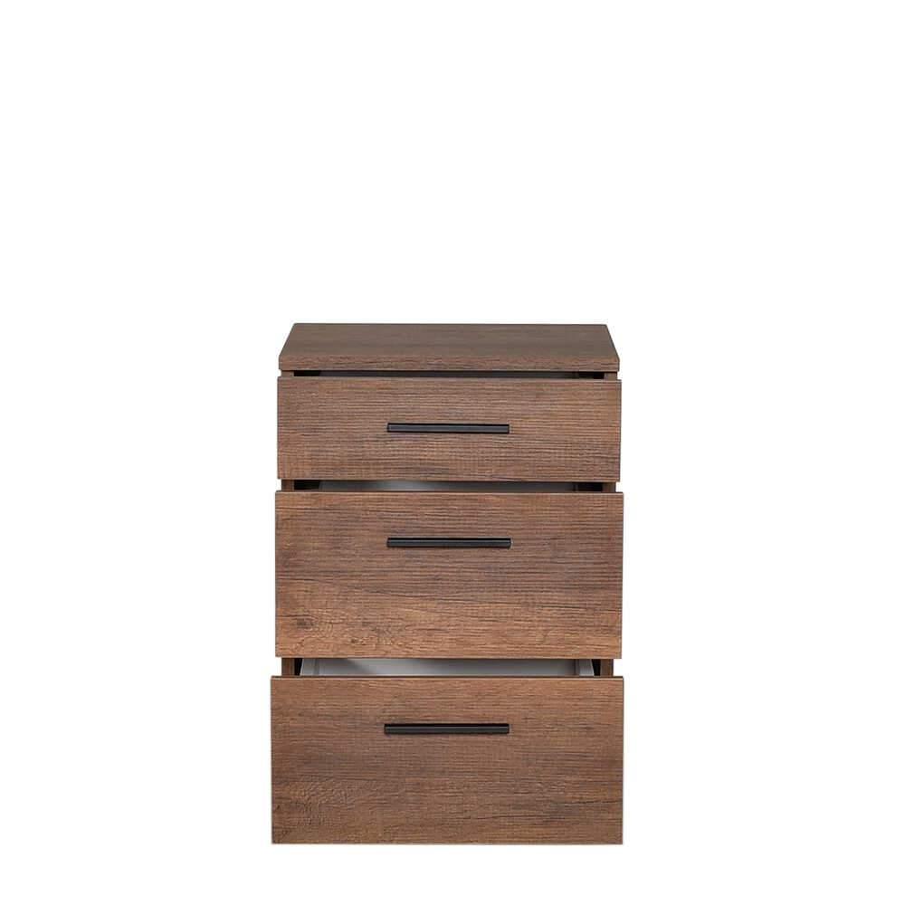 Noptiera Adore Trendline, 3 sertare, 40x57x39 cm - Maro